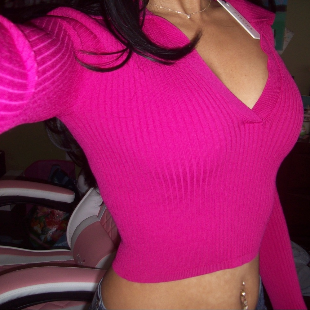Babaton Except Sculpt Knit Granita Pink Top XXS